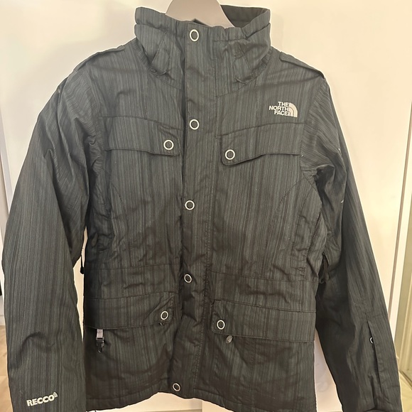 North Face Women’s Recco Avalanche Rescue System Down Snow Jacket Size S Denim - Picture 1 of 14